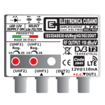 Amplificatore segnale Tv 2 ingressi UHF