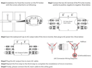 Smart Micro Inverter 800W WiFi GTB-800 Gestione App DC TO AC con cavo connesso alla rete - immagine 4